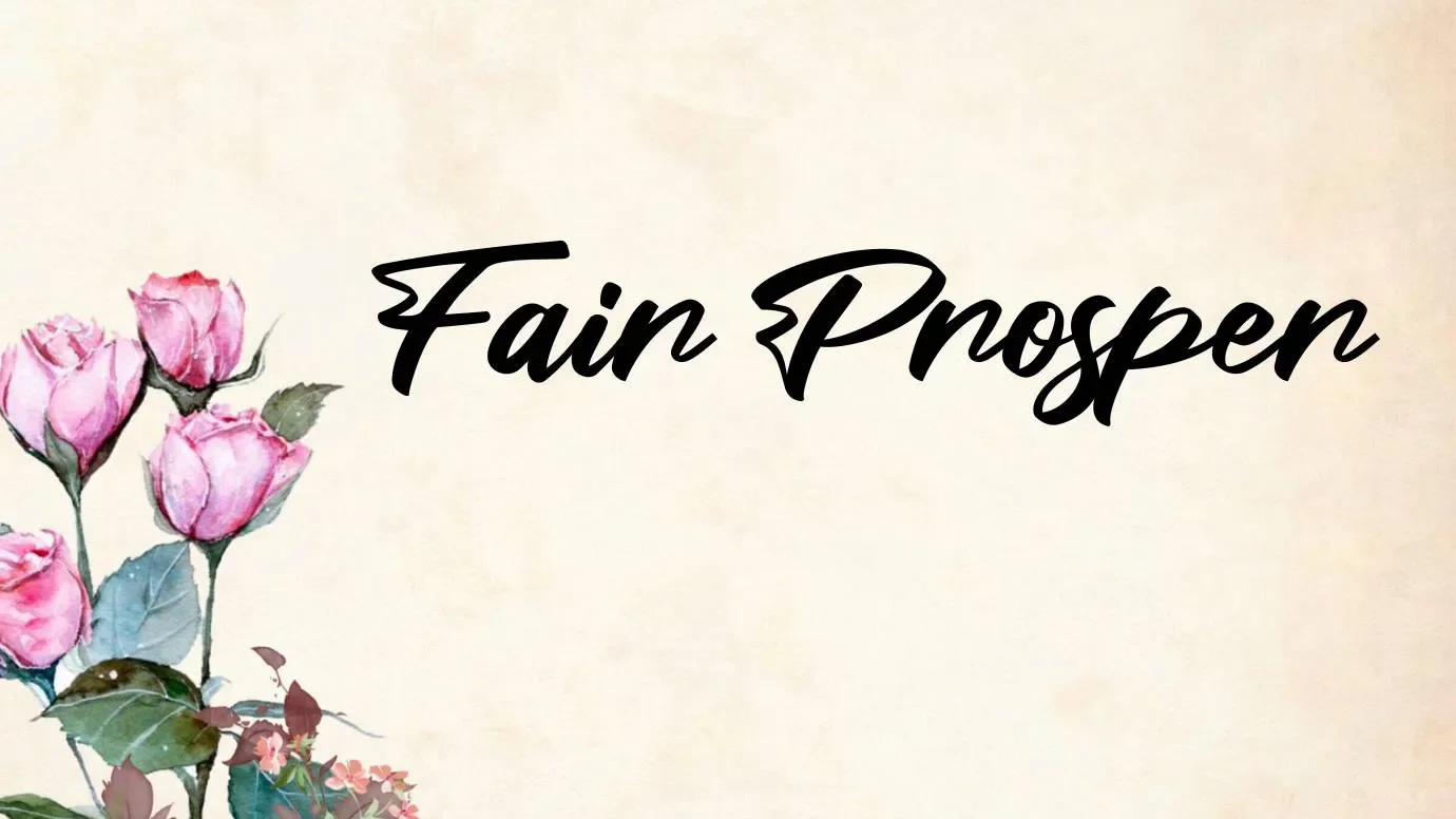 Fair Prosper Font