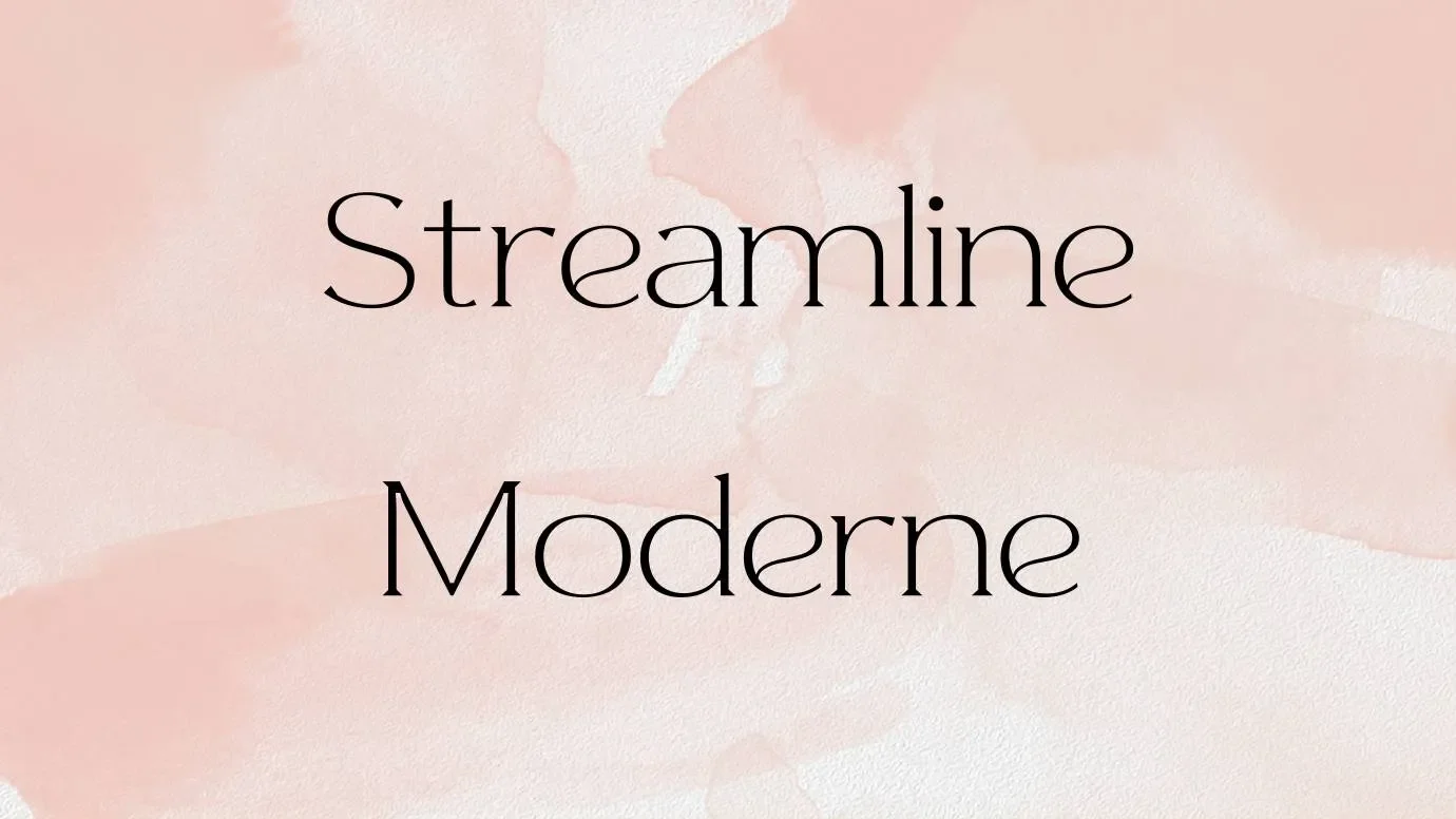 Streamline Moderne Font