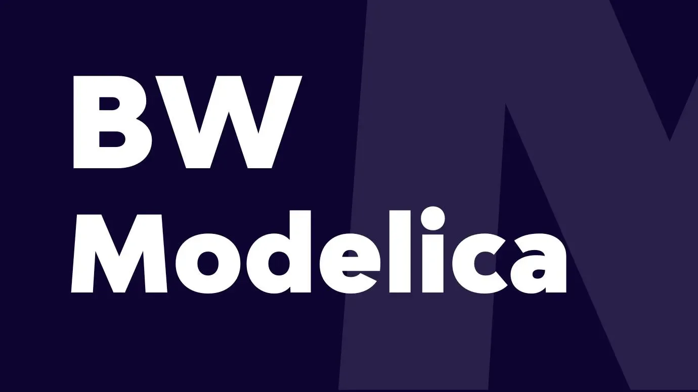Bw Modelica Font